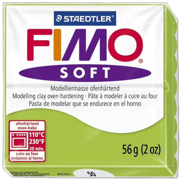 4006608809652 - Fimo Soft 8020-50 Modelliermasse 57g apfelgrün 4006608809652 56 Gramm