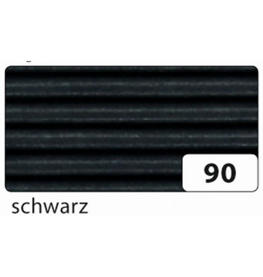 741090 50x70cm Bastelwellpappe schwarz