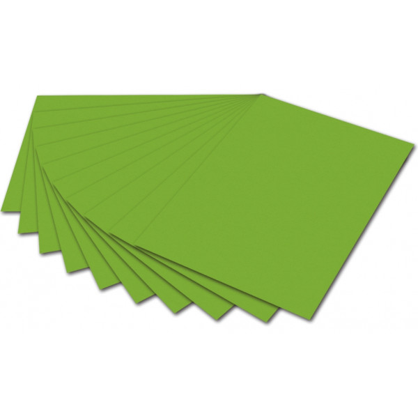 10 Stück Folia Tonzeichenpapier 50x70cm 130g grasgrün 6755E 4001868167559 Folia