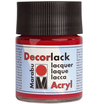 Acrylfarbe Decorlack 1130 05 230, geranie, 50ml