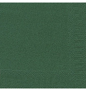 Servietten 24x24cm dunkelgrün 3-lagig 1/4-Falz