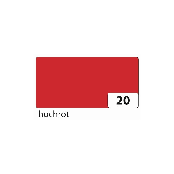 10 Stück Folia Tonzeichenpapier 50x70cm 130g hochrot 6720E 4001868167207 Folia