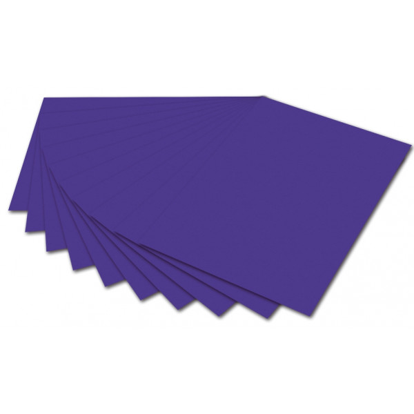 100 Stück Folia Tonzeichenpapier A4 130g dunkelviolett 6432 4001868064322 Folia
