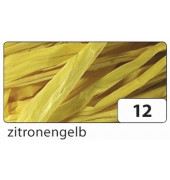 9012 50g  Naturbast Bast Raffia matt zitronengelb