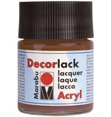 Acrylfarbe Decorlack 1130 05 040, mittelbraun, 50ml
