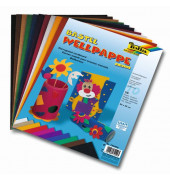 740409 25x35cm Bastelwellpappe E Welle sort.
