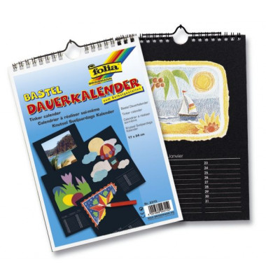 Bastelkalender 1Monat/1Seite 17x24cm Jahresunabhängig Bastelkalender 1Monat/1Seite 17x24cm Jahresunabhängig