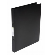 Ringbuch ohne KF02923, A4 4 Ringe 16mm Ring-Ø Polypropylen schwarz