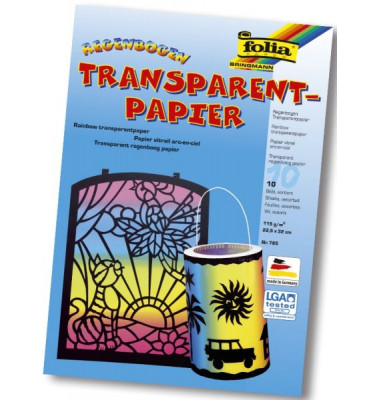 Basteltransparentpapier 22x32cm 100g bunt 785 Basteltransparentpapier 22x32cm 100g bunt 785