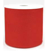 Geschenkband Zierband Tüll 100mm x 50m rot