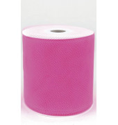 Geschenkband Zierband Tüll 100mm x 50m rosa