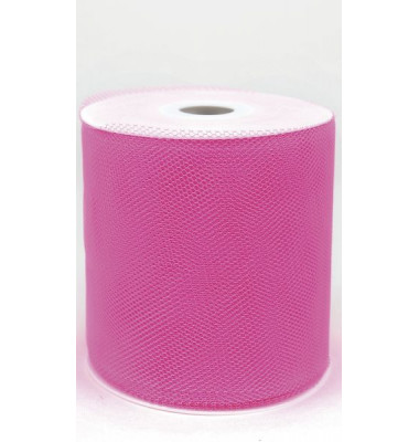 Geschenkband Zierband Tüll 100mm x 50m rosa