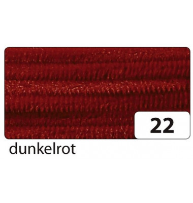 77822 8mm 50cm Chenilledraht dunkelrot
