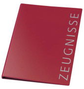 Zeugnisringbuch 4144220, weinrot "ohne", A4, 10 H&uuml;llen