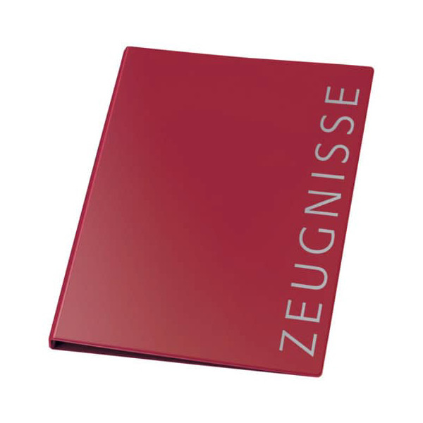 4000225020001 - Zeugnisringbuch Zeugnisringbuch 4144220 weinrot A4 mit 10 Hüllen 4000225020001 Veloflex