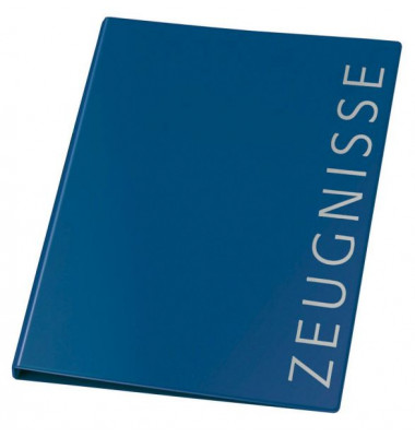 Zeugnisringbuch 4144250, blau "ohne", A4, 10 H&uuml;llen