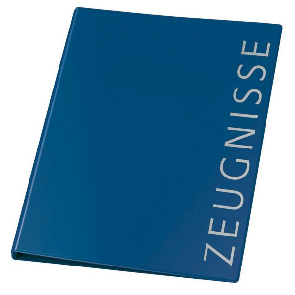 Veloflex Zeugnisringbuch Zeugnisringbuch 4144250, blau, A4, mit 10 Hüllen 4000225020018 Veloflex