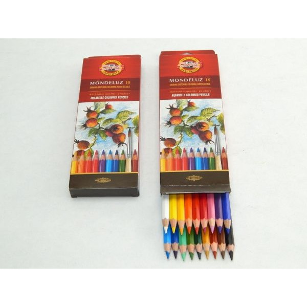 8593539001928 - Aquarell-Buntstifte Mondeluz 18-farbig sortiert 18 Stück 8593539001928 - Aquarell-Buntstifte Mondeluz 18-farbig sortiert 18 Stück