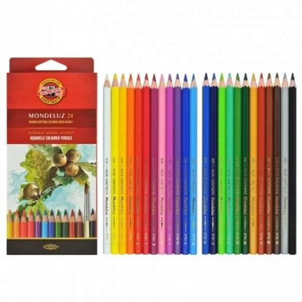 8593539001935 - Aquarell-Buntstifte Mondeluz 24-farbig sortiert 24 Stück 8593539001935 - Aquarell-Buntstifte Mondeluz 24-farbig sortiert 24 Stück