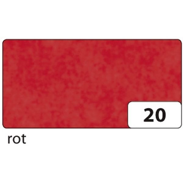20 Stück Folia Basteltransparentpapier 70x100cm 42g rot 8812020 4001868881202 Folia