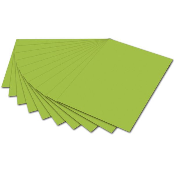 10 Stück Folia Fotokarton 6150E, maigrün, 50x70cm, 300g 4001868051551 Folia