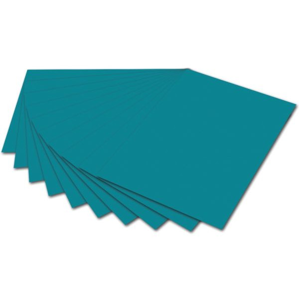10 Stück Folia Fotokarton 6138, türkis, 50x70cm, 300g 4001868029963 Folia