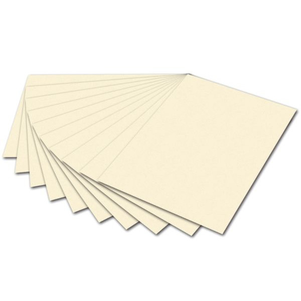 10 Stück Folia Tonzeichenpapier 50x70cm 130g beige 6708E 4001868079982 Folia