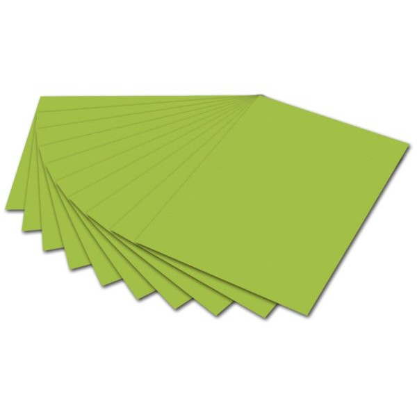 10 Stück Folia Tonzeichenpapier 50x70cm 130g maigrün 6750E 4001868080032 Folia