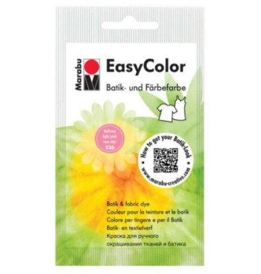 Batik- und Färbefarbe Easy Color 1735 22 236, hellrosa, 25g