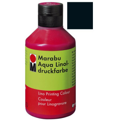 Linoldruckfarbe Aqua Linol 1510 13 073, schwarz, 250ml Linoldruckfarbe Aqua Linol 1510 13 073, schwarz, 250ml