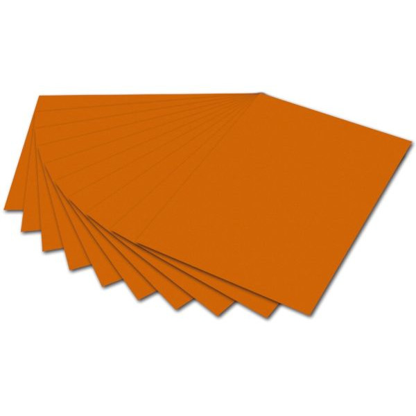 100 Stück Folia Tonzeichenpapier A4 130g hellorange 6441 4001868016642 Folia