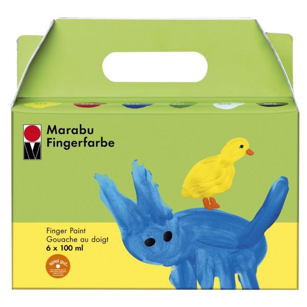 4007751394279 - Fingerfarbe 0302 00 081 6er-Set 6 x 100ml 600 Milliliter 4007751394279 - Fingerfarbe 0302 00 081 6er-Set 6 x 100ml 600 Milliliter