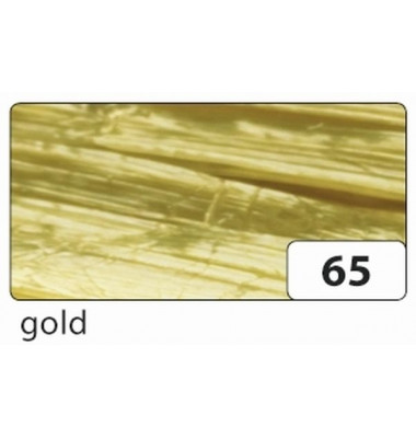 9265 30m Edelbast Bast Raffia glänzend gold