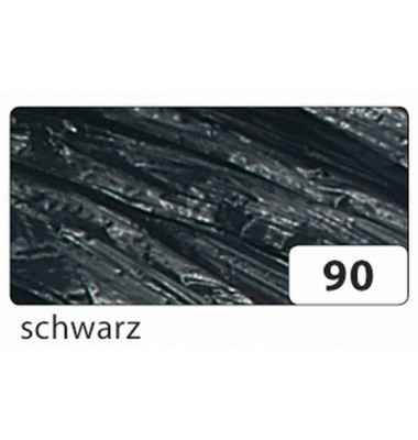 9290 30m Edelbast Bast Raffia glänzend schwarz