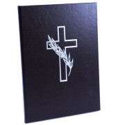 Kondolenzbuch 11375 schwarz 21x28cm 44 Seiten Kunstledereinband