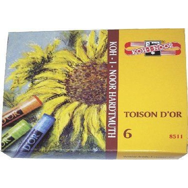8593539040972 - Soft-Pastellkreide Toison dOr 8511 6er Etui farbig sortiert rund 10x75mm 6 Stück 8593539040972 - Soft-Pastellkreide Toison dOr 8511 6er Etui farbig sortiert rund 10x75mm 6 Stück