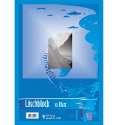L&ouml;schpapier 2300, A4, 40g, blau, 10 Blatt / 20 Seiten