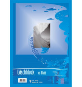 Löschpapier 2300, Löschblatt, A4, blau, 10 Blatt / 20 Seiten