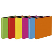 Ringbuch VELOCOLOR® 1141300, A4 2 Ringe 25mm Ring-Ø PP-kaschiert farbig sortiert