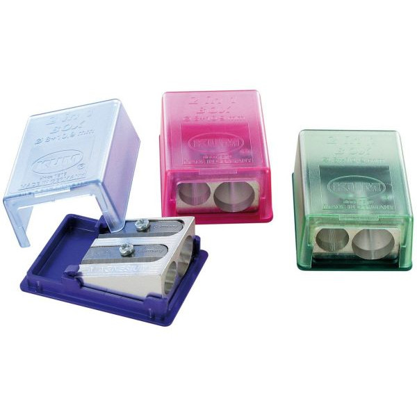 12 Stück KUM 1032021 flach, eckig Dosenspitzer  2 in 1  transp. 4064900004052 KUM