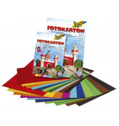 Fotokarton 6145009, farbig sortiert, A4, 300g