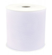 Geschenkband Zierband Tüll 100mm x 50m weiß