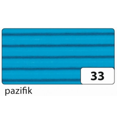 741033 50x70cm Bastelwellpappe pazifikblau