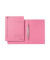 Spiralhefter 3040 3040-00-22, A4, pink, Karton, 430g, Vorderdeckel pink / opak