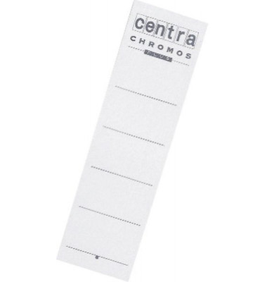 R&uuml;ckenschilder 290105, wei&szlig;, breit/kurz, 55x190mm, einsteckbar