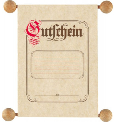 Gutscheinrolle 2882, Schriftzug Gutschein, A5, 130g