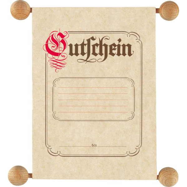 4002871288200 - Gutscheinrolle 2882 Schriftzug Gutschein A5 130g 4002871288200 RNK