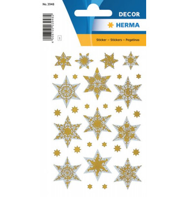 3948 Weihnachten Relief Schmucketikett Sterne silber