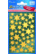 52806 gold sort. Weihn.Schmucketikett Sterne