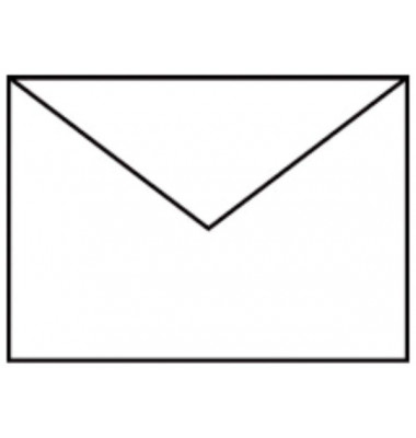 Designbriefumschlag 220720509, B6, nassklebend, 100g, weiß